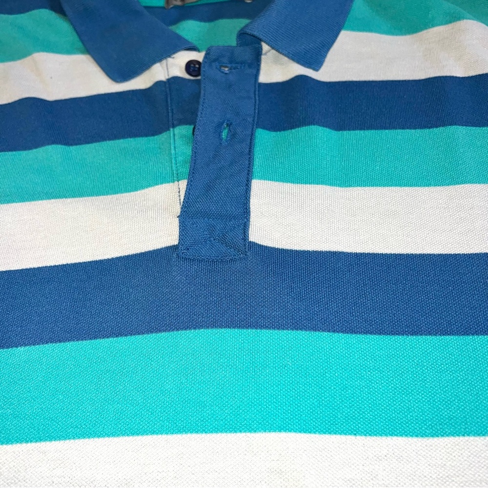 MAXWORKWEAR Polo Shirt Mens 3X Striped preppy rugby Short Sleeve MXW 3XL Grandpa - Picture 10 of 10